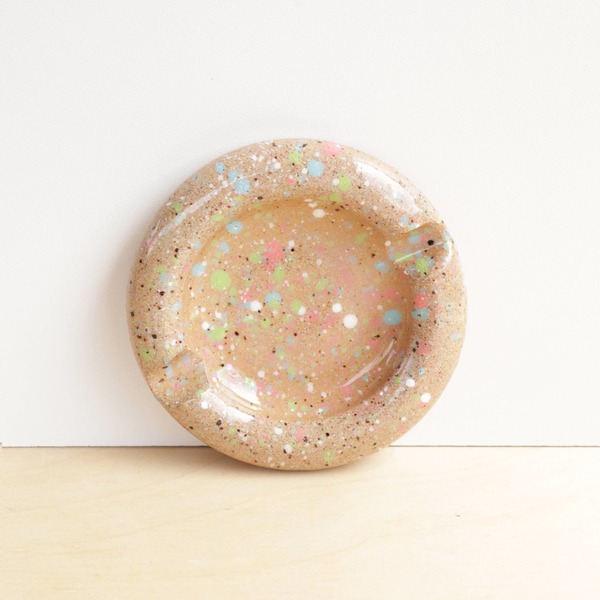 Nightshift Ceramics Bubble J Tray - Speckled Clay Splash