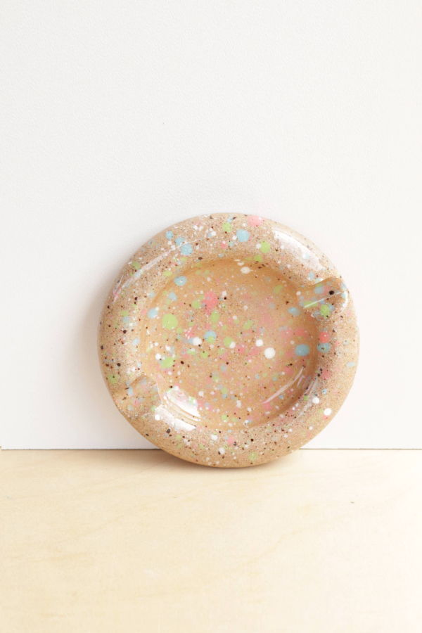 Nightshift Ceramics Bubble J Tray - Speckled Clay Splash