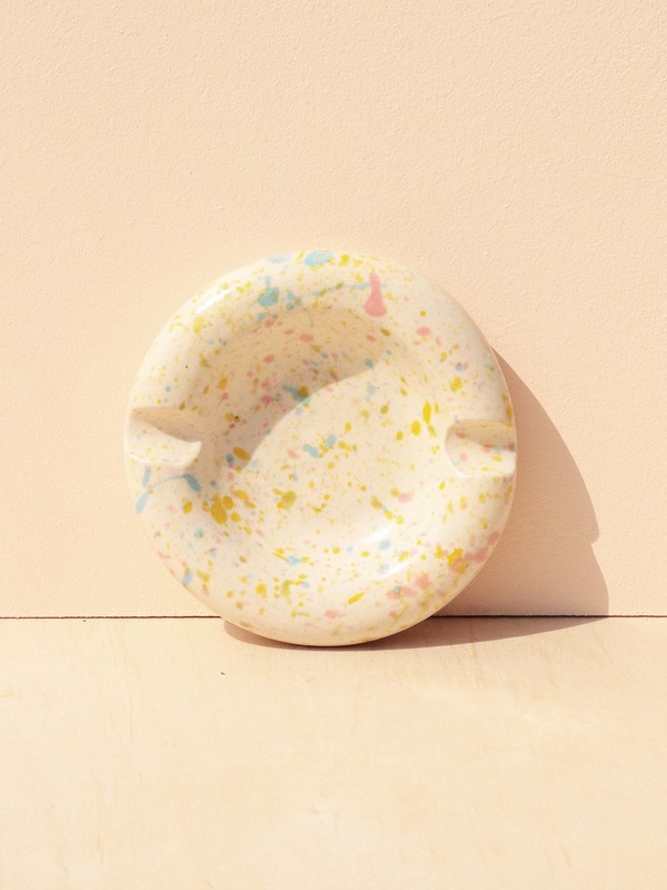 Nightshift Ceramics Bubble J Tray - Speckled Clay Splash