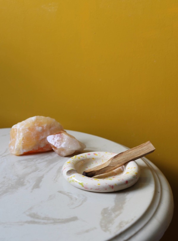 Nightshift Ceramics Bubble J Tray - Speckled Clay Splash