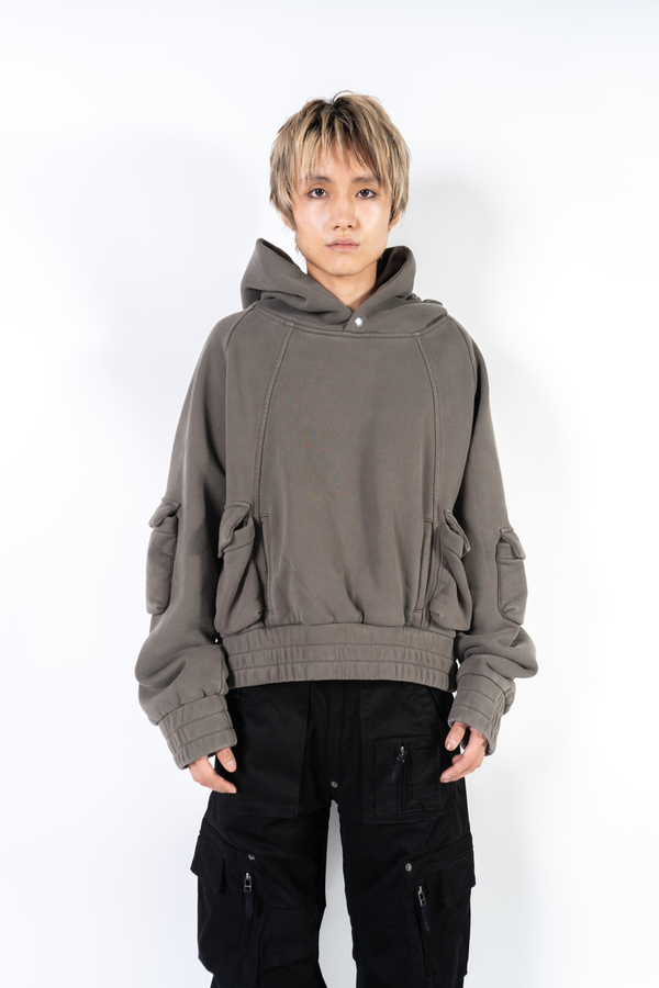 kody phillips Pullover Cargo Hoodie - Sage