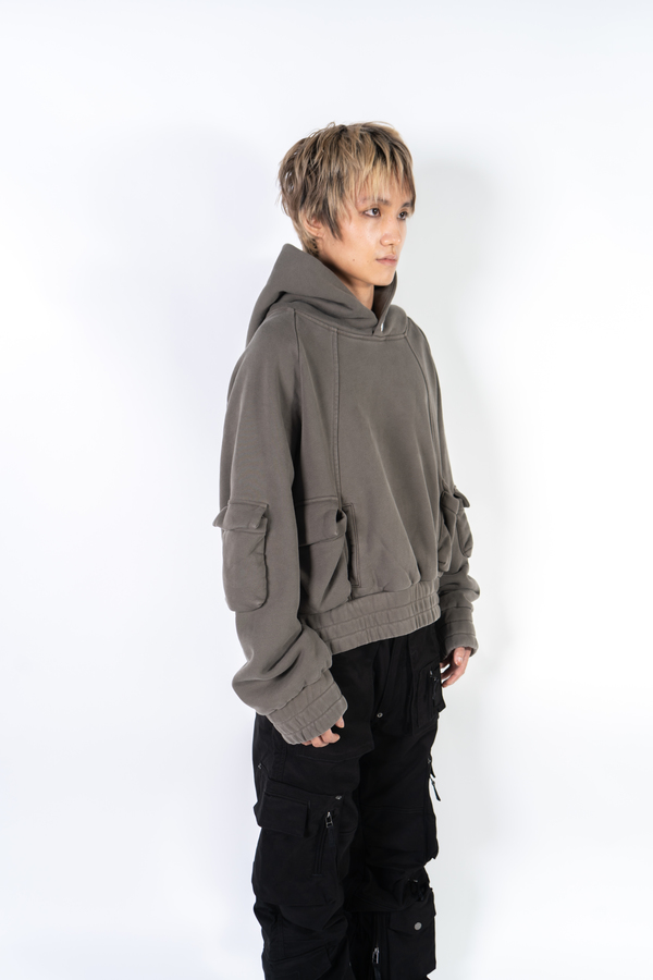 kody phillips Pullover Cargo Hoodie - Sage