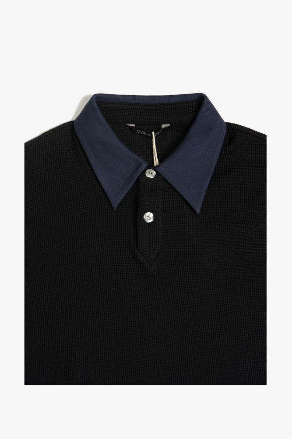 alvng ar ants Contrast Waffle Knit Polo