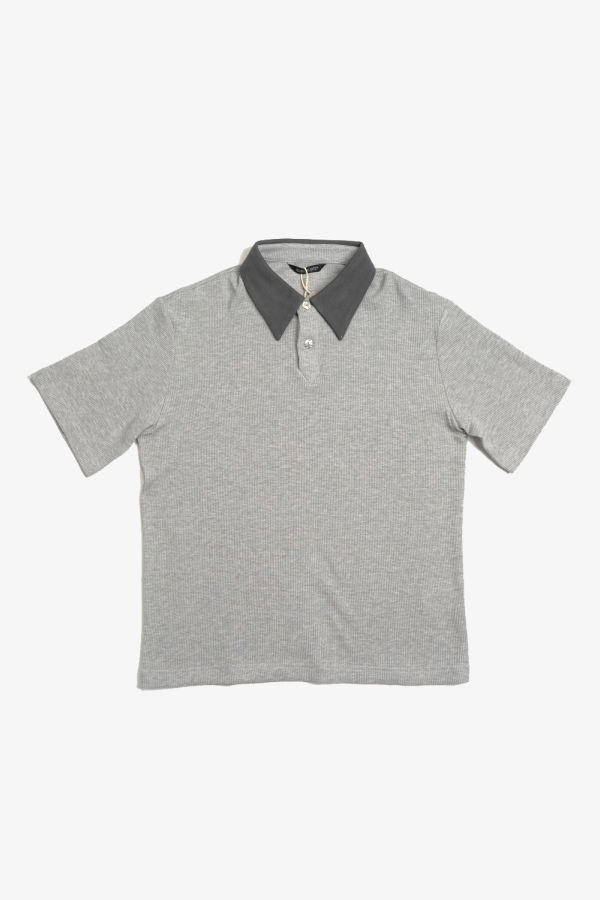 alvng ar ants Contrast Waffle Knit Polo