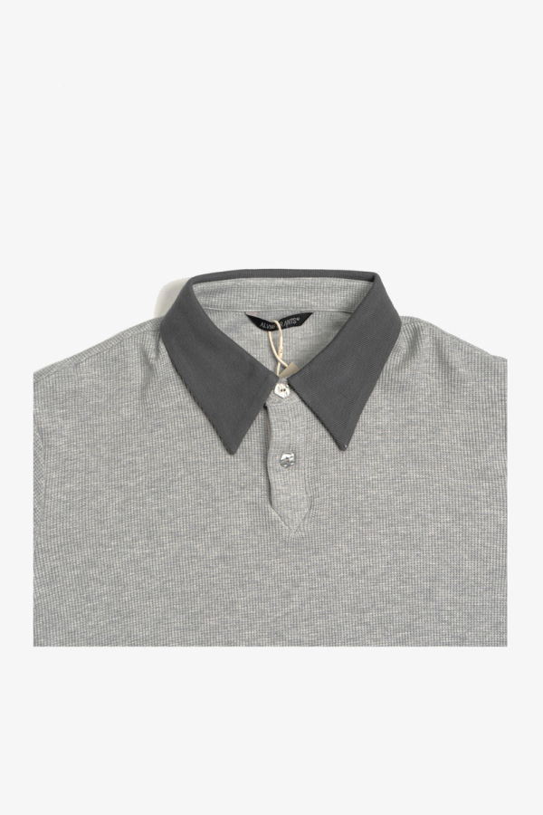 alvng ar ants Contrast Waffle Knit Polo