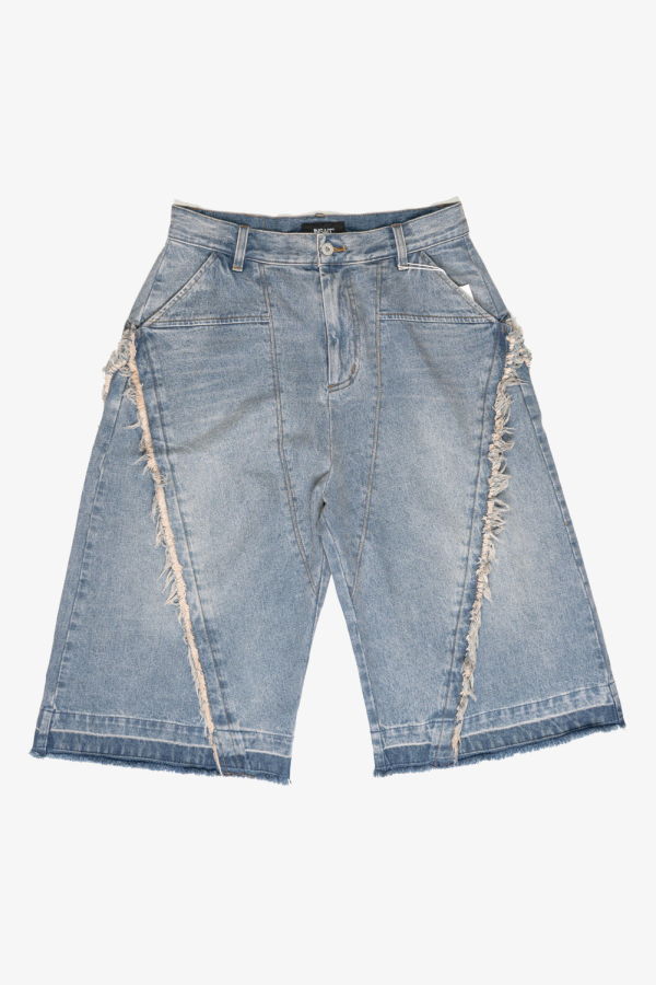 INSAIT Trigon Cropped Denim Shorts
