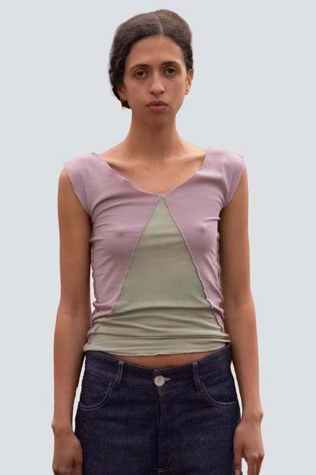 Album di Famiglia Drawstring Tank Top TC - Navy | Garmentory