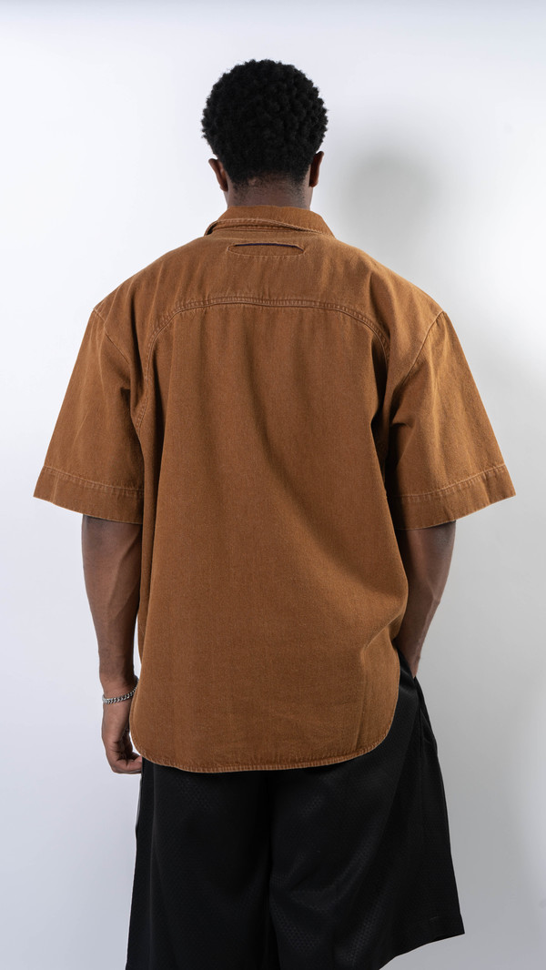 Office H Denim Cotton Short-Sleeve Jacket