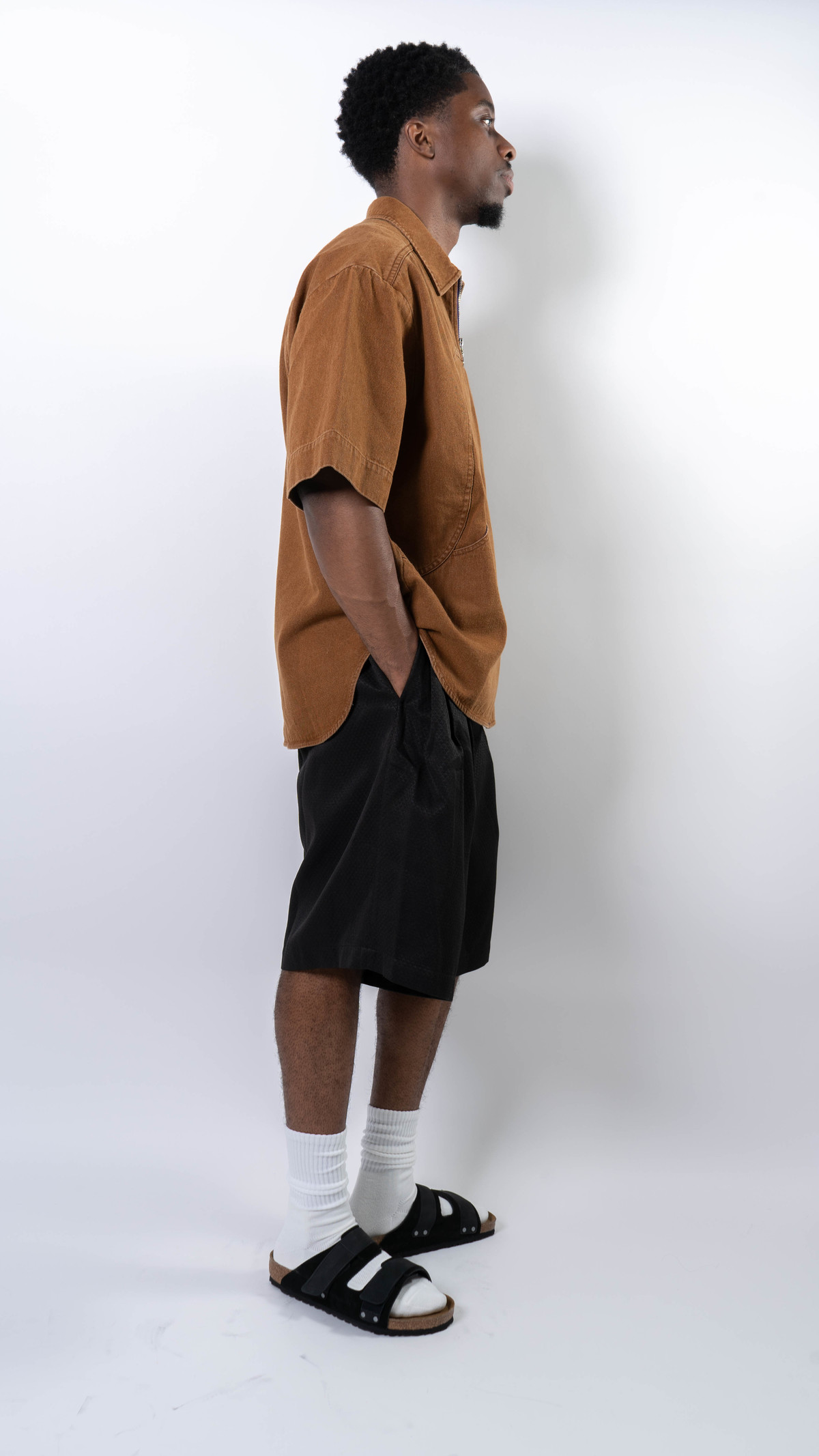 Office H Denim Cotton Short-Sleeve Jacket - Image 7 of 8