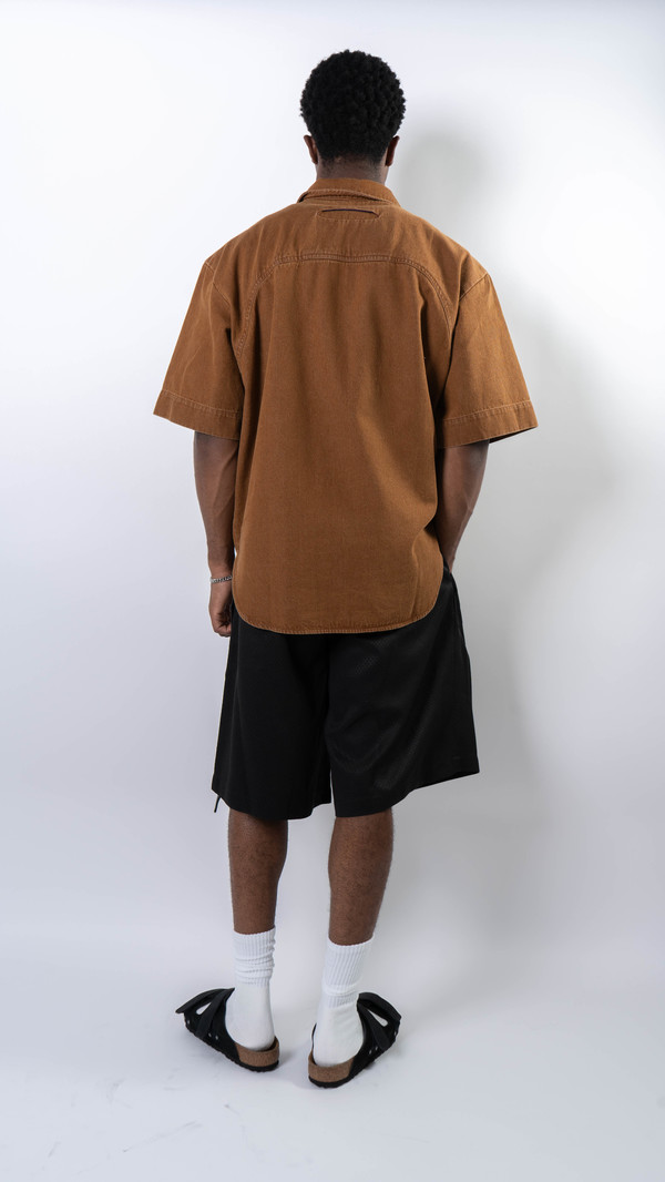 Office H Denim Cotton Short-Sleeve Jacket