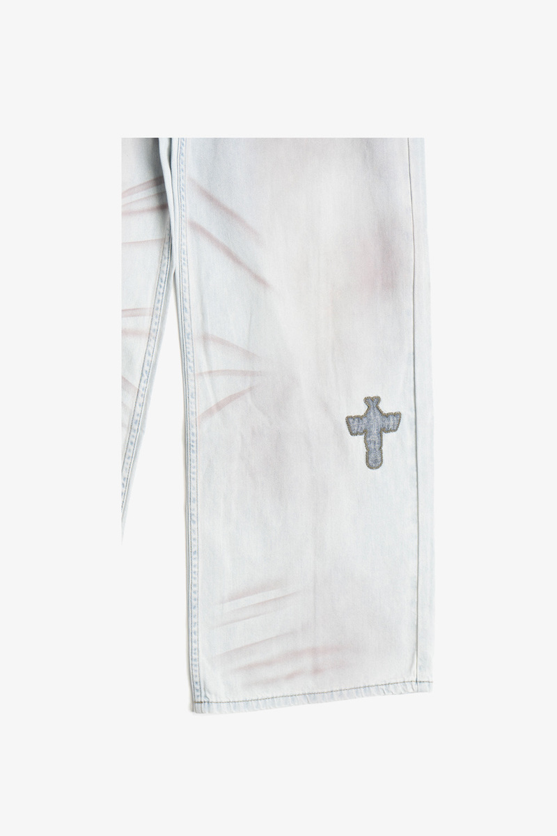 wangxingyu Applique Baggy Jeans