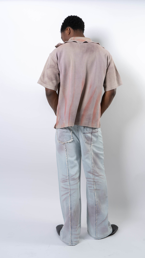 wangxingyu Applique Baggy Jeans