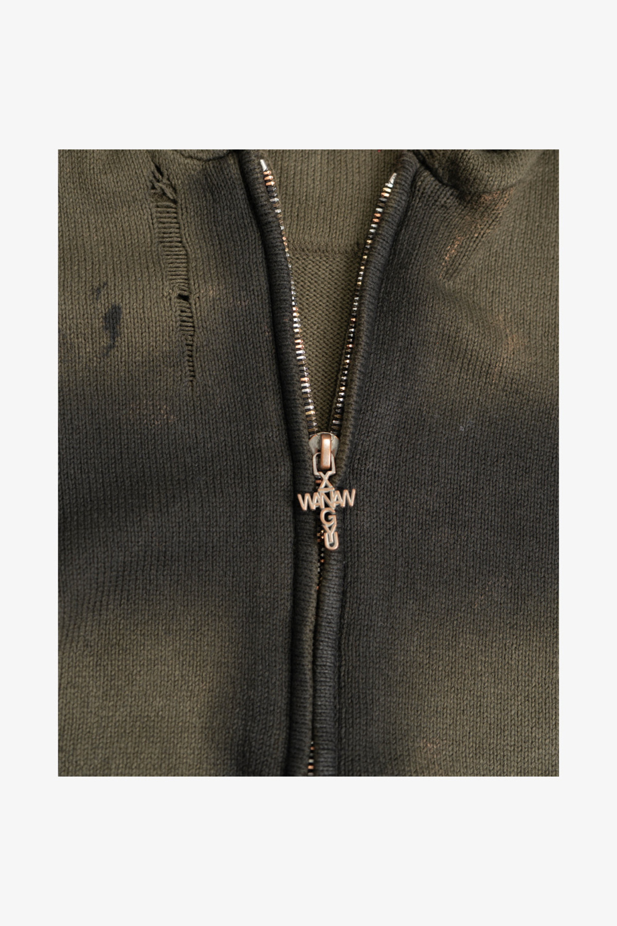 Wangxingyu Distressed Knit Hoodie - Image 2 of 8