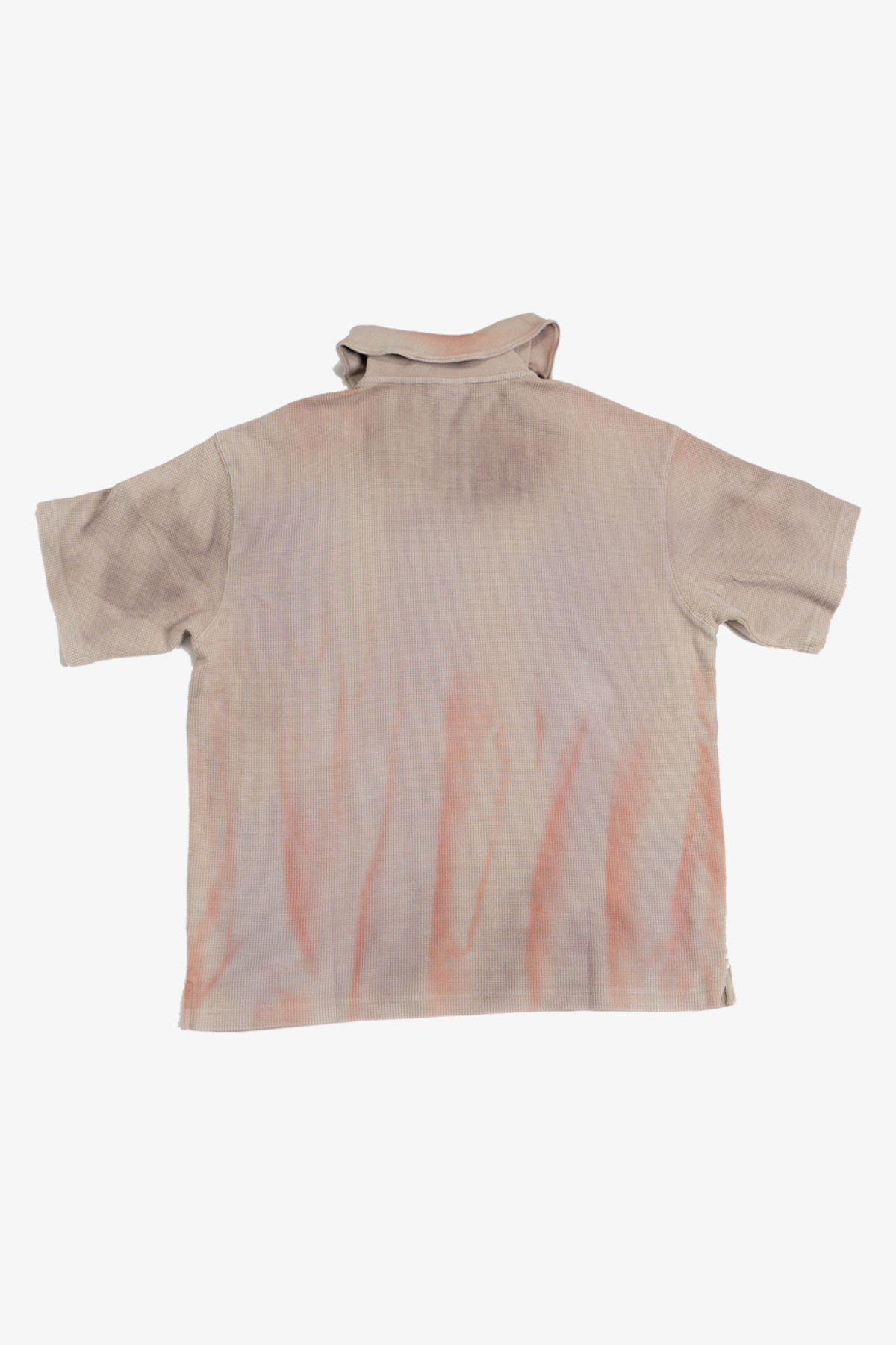 wangxingyu Washed Waffle-Knit Polo Top - Image 2 of 7