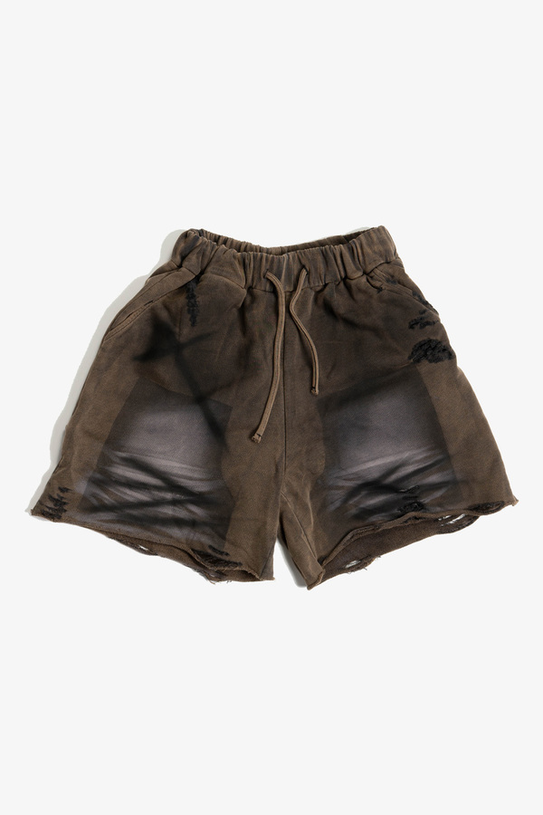 wangxingyu Spray-Dyed Sweat Shorts wangxingyu Spray-Dyed Sweat Shorts