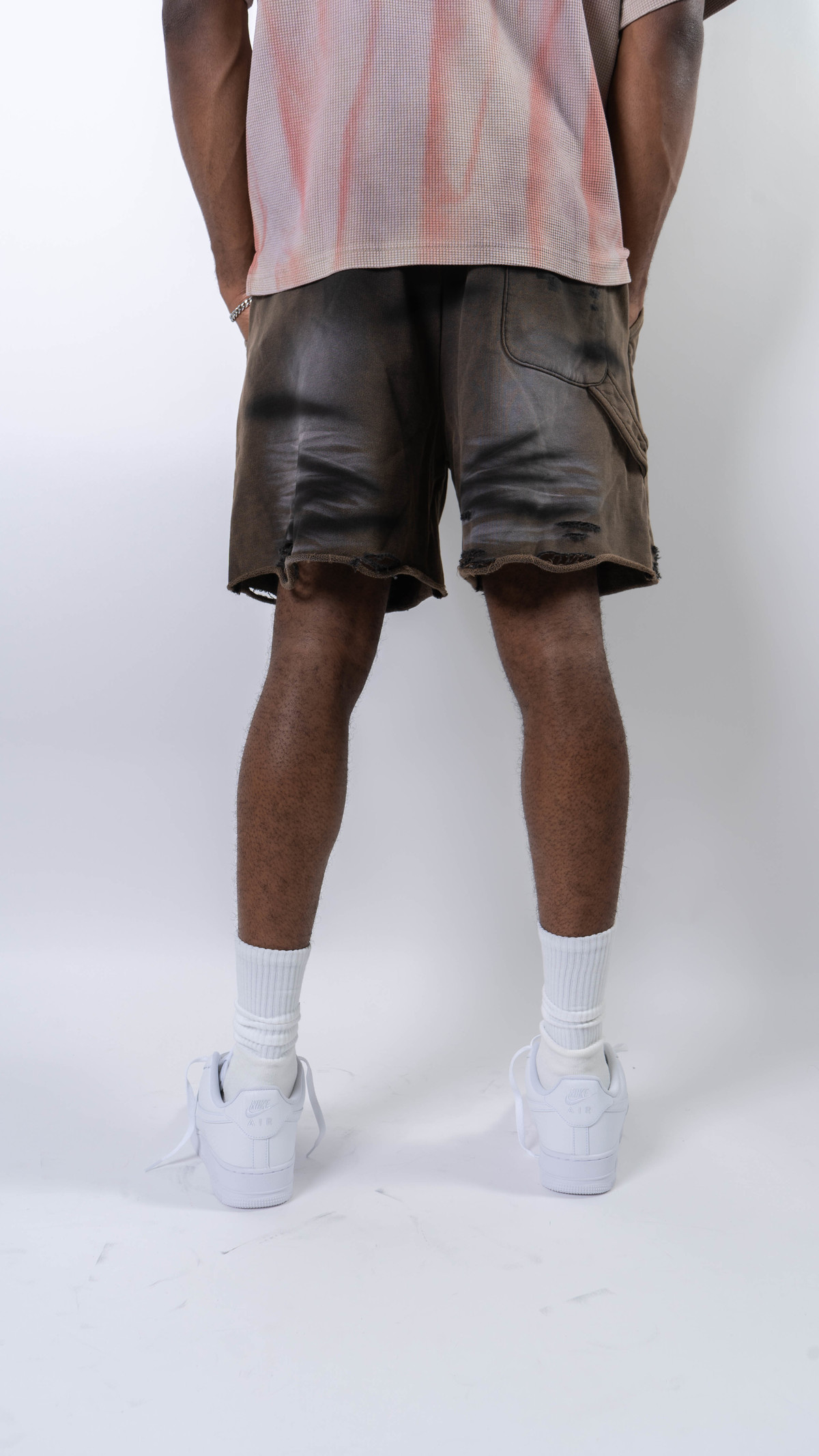 wangxingyu Spray-Dyed Sweat Shorts - Image 7 of 8