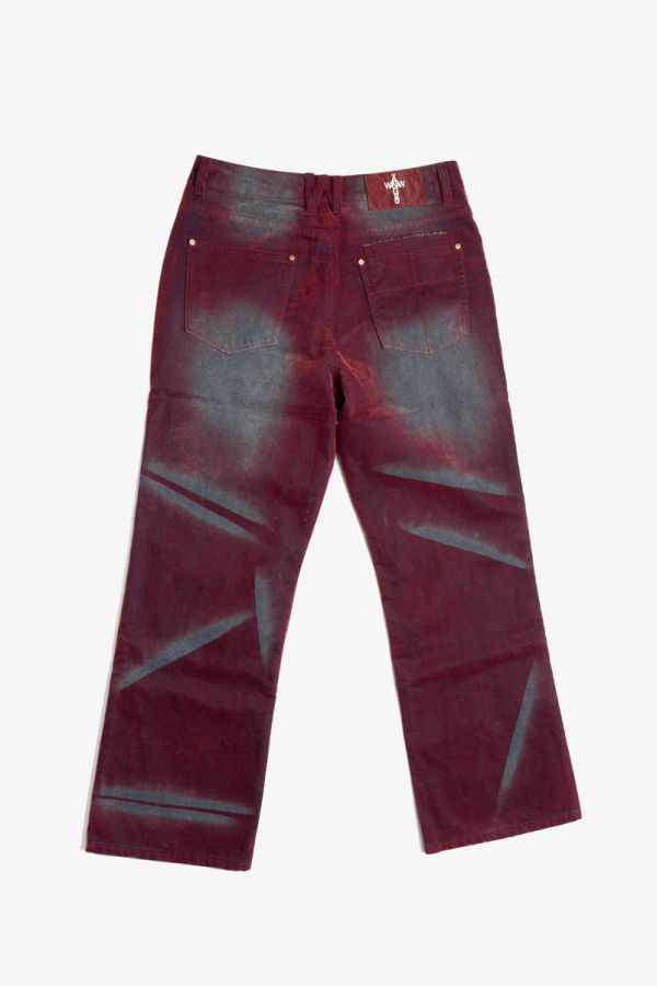 Wangxingyu Nevada-Washed Flared Denim Jeans