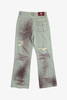 wangxingyu Spray-Dyed Whiskered Flared Jeans - Thumbnail 2