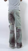 wangxingyu Spray-Dyed Whiskered Flared Jeans - Thumbnail 8