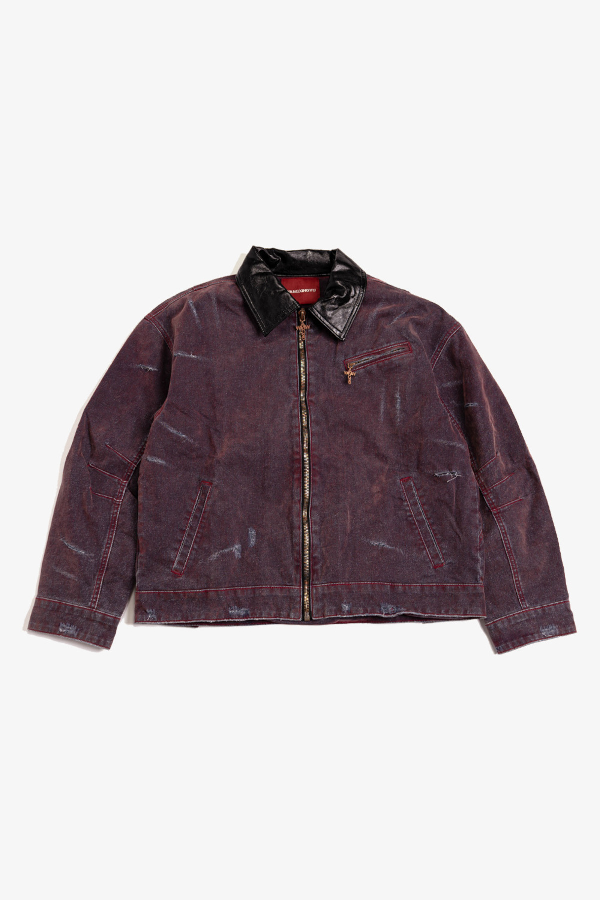 Wangxingyu Slashed Detroit Jacket - Image 1 of 8