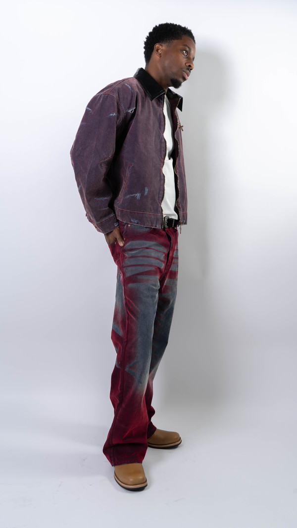 Wangxingyu Slashed Detroit Jacket