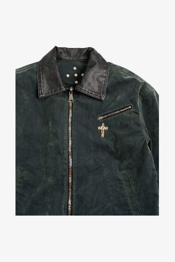 wangxingyu Detroit Flocked Denim Jacket