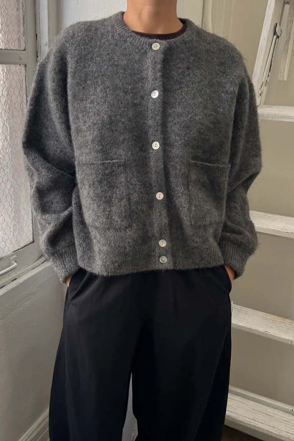 Le Bon Shoppe Amelie Alpaca Cardigan - Charcoal