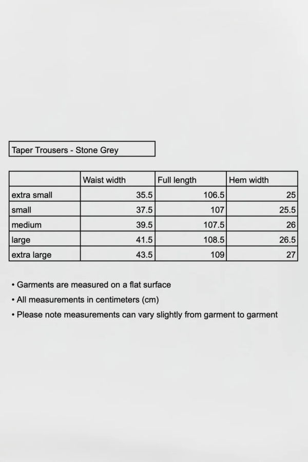 mfpen Taper Trousers - Stone Grey