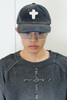 Wangxingyu Flocked Denim Patch Washed Cap - Thumbnail 1