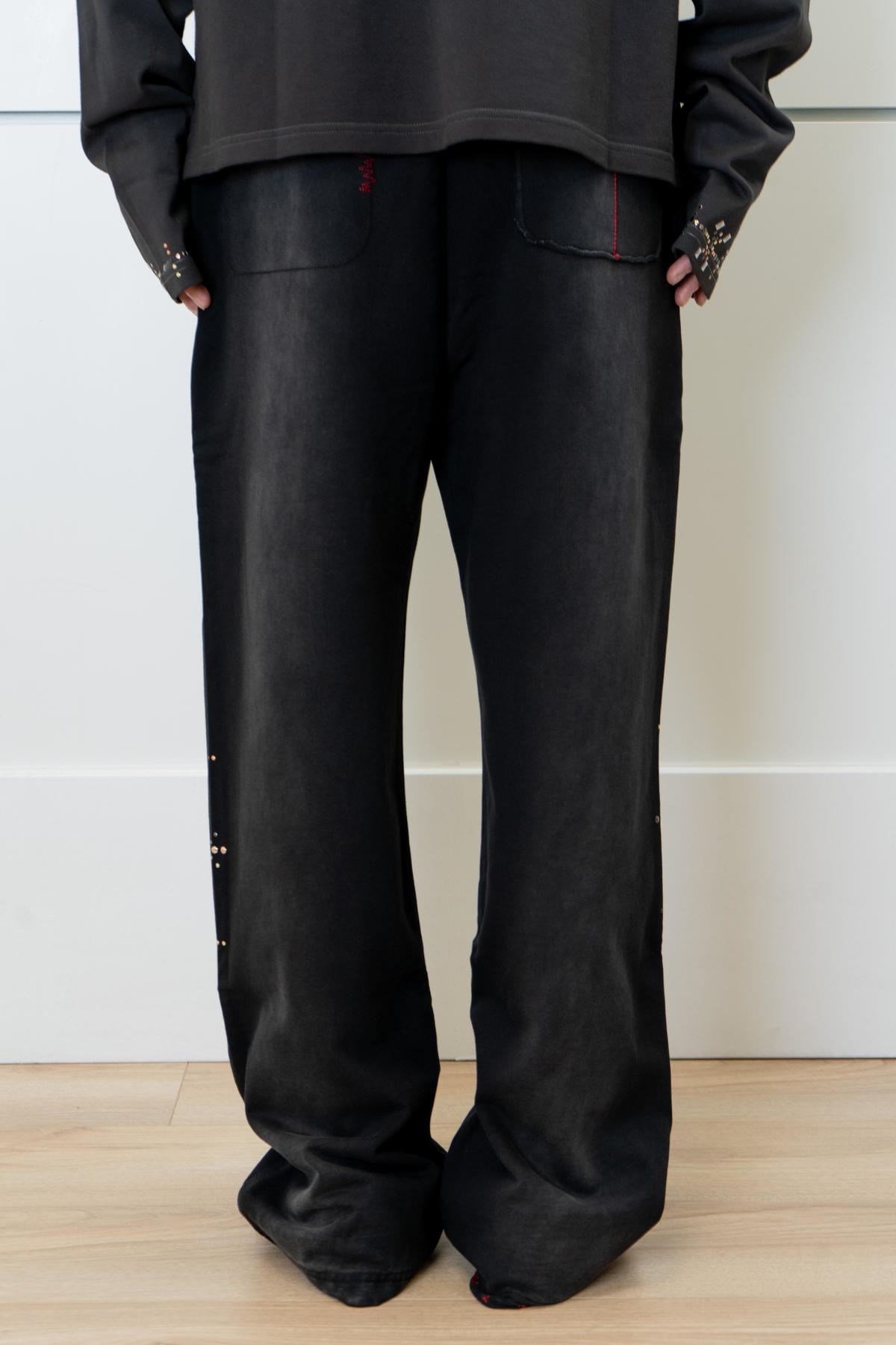 Wangxingyu Washed Distressed Drawstring Sweatpants - Image 5 of 7