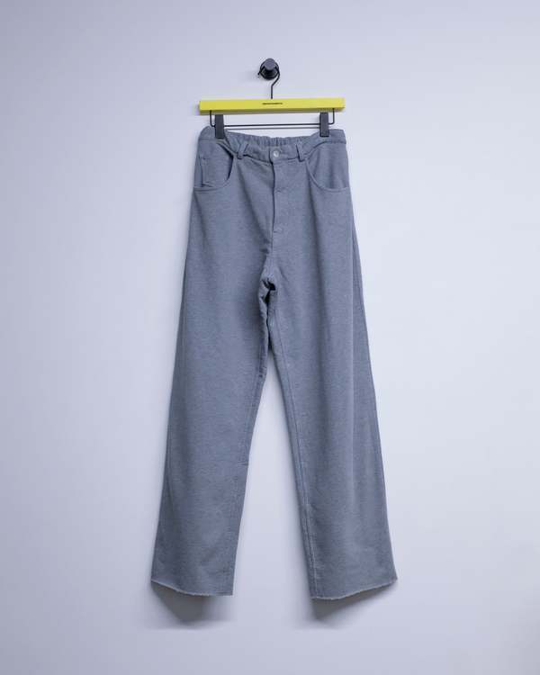 MM6 Maison Margiela Light Gray Cotton Jersey Pants
