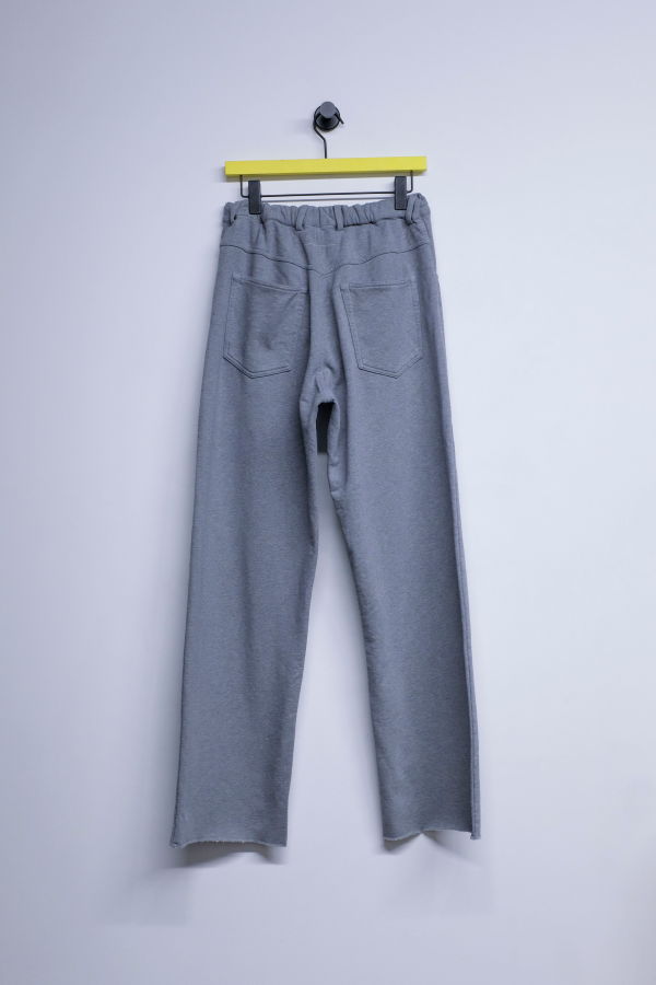 MM6 Maison Margiela Light Gray Cotton Jersey Pants