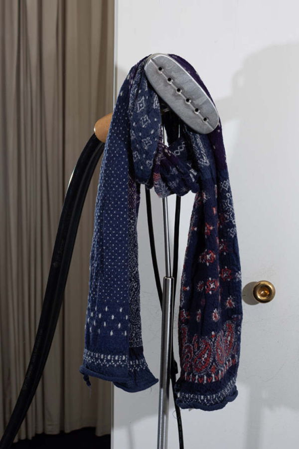 Kapital Fulling Wool Happy Scarf, Bandana Patchwork Scarf - Orange