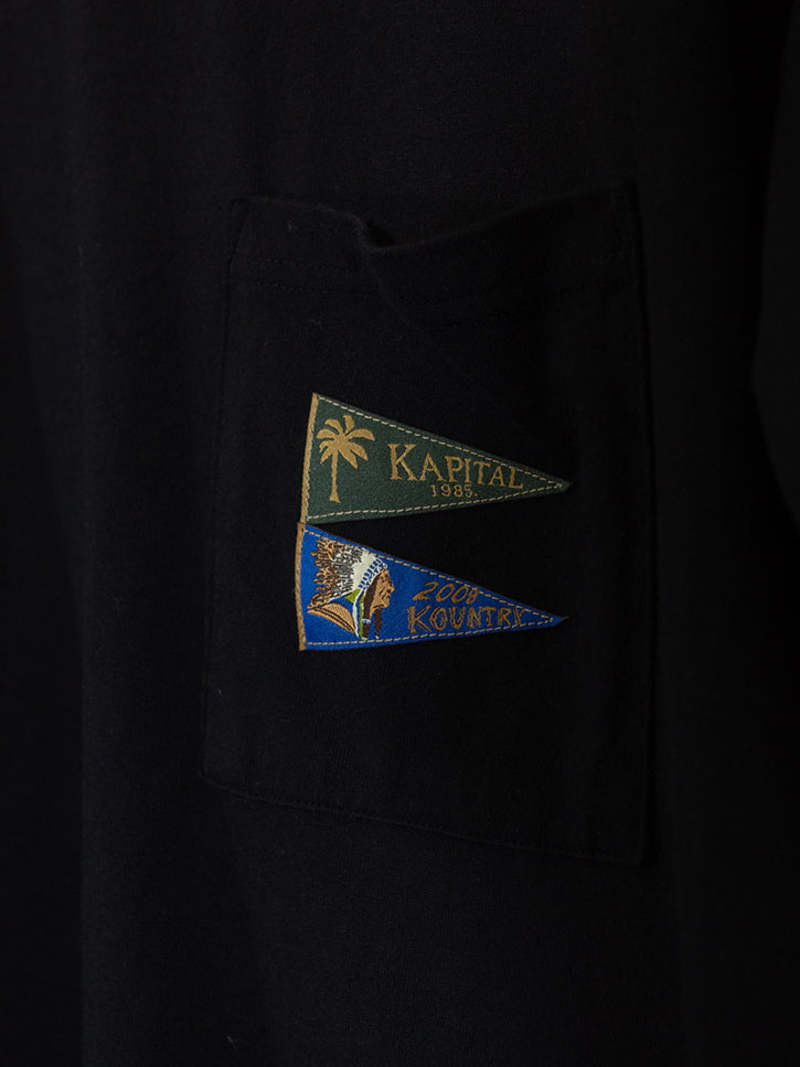 Kapital Jersey Pennant T, 3 Flags Tee