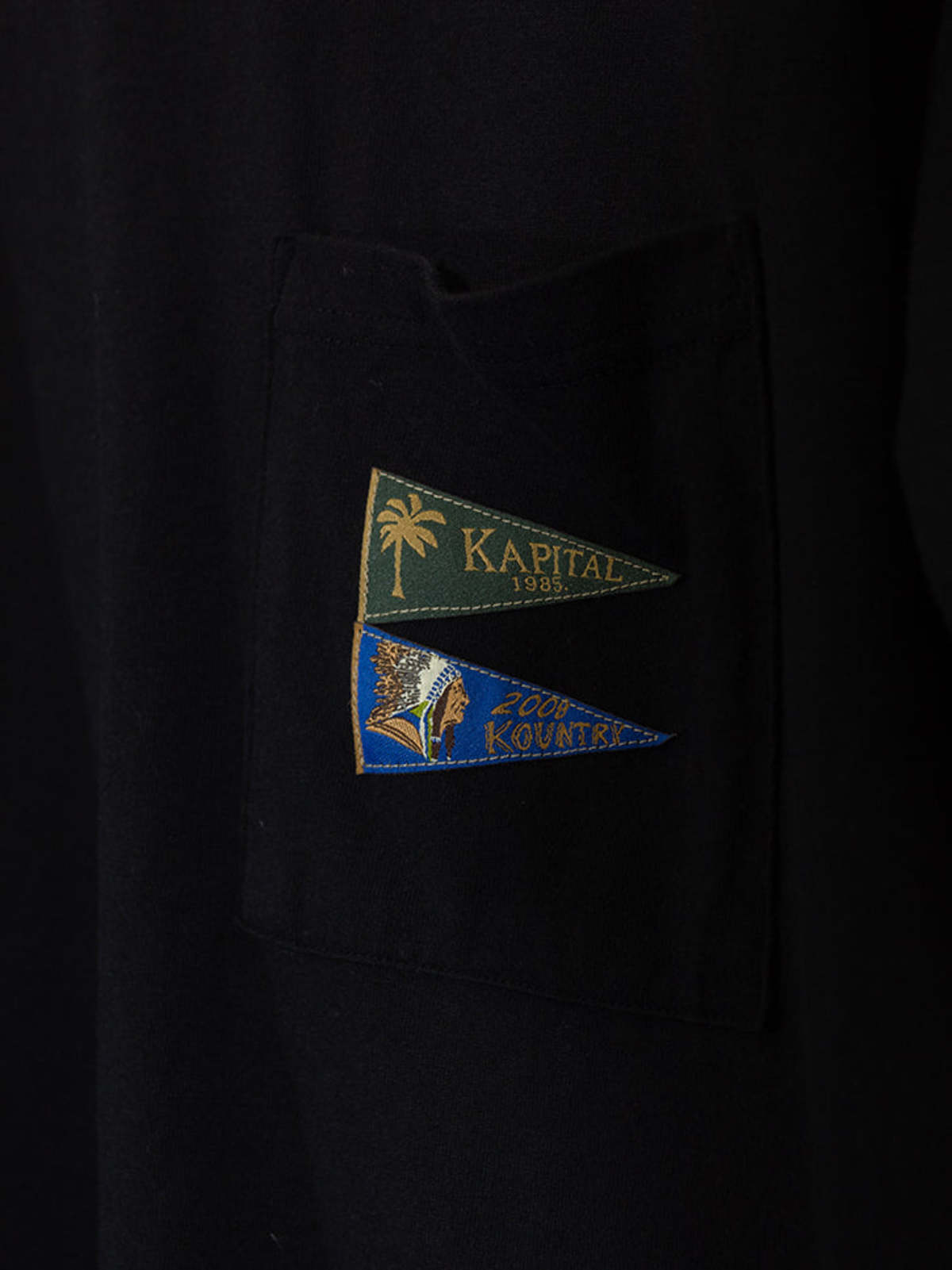 Kapital Jersey Pennant T, 3 Flags Tee - Image 3 of 4