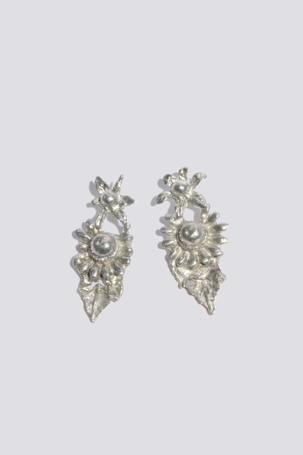 Alizee Quitman Bouquet Earrings - Silver