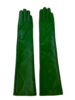 MARGARET Leather Opera Gloves - Bottle Green - Thumbnail 4