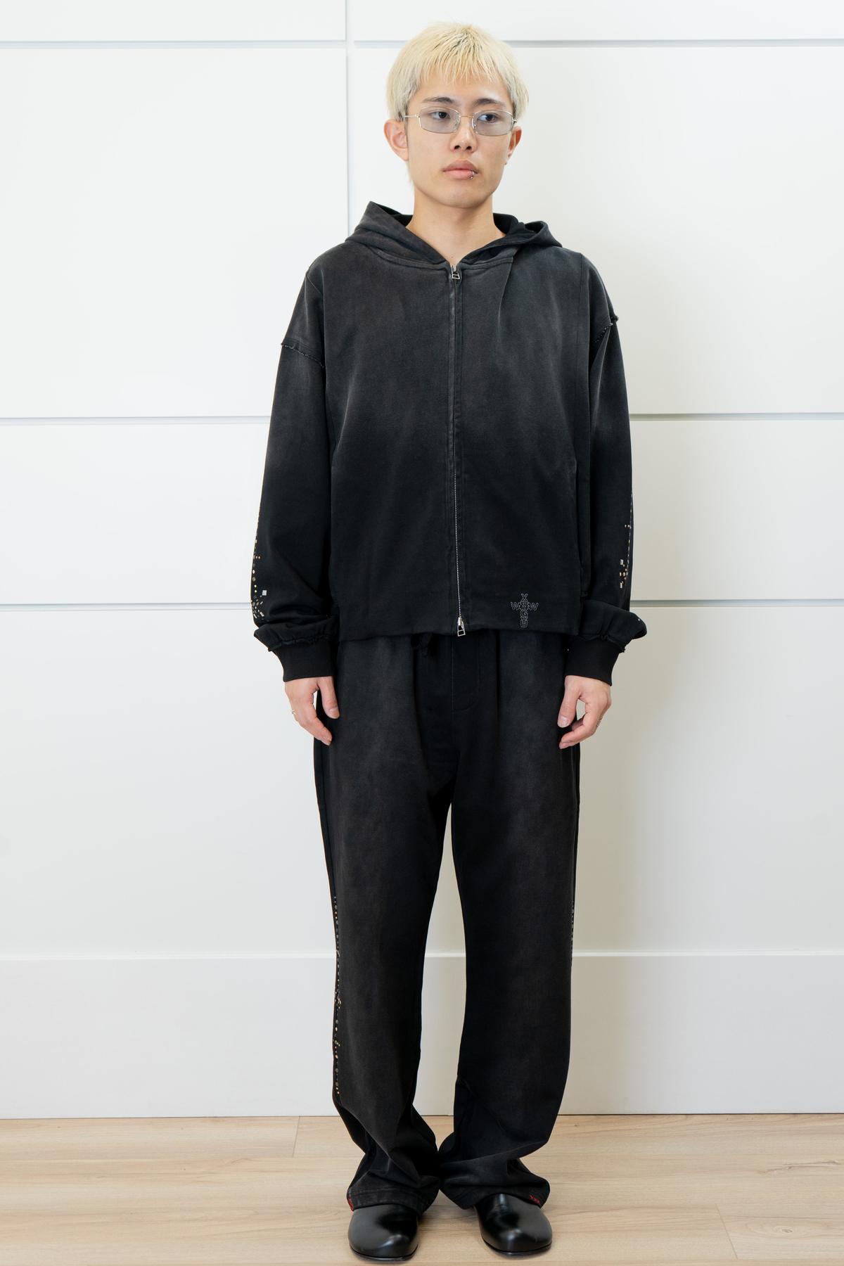 wangxingyu Hot-Studded Zip-Up Hoodie - Image 2 of 6