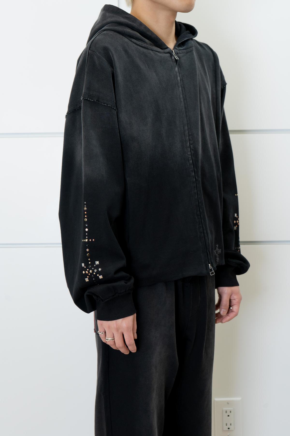 wangxingyu Hot-Studded Zip-Up Hoodie - Image 3 of 6