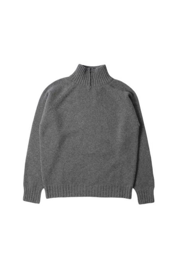 Margaret Howell Turtleneck Sweatshirt - Grey Melange