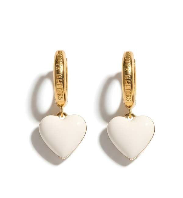 MATTER MATTERS Humble Heart Earring - Black/Cream