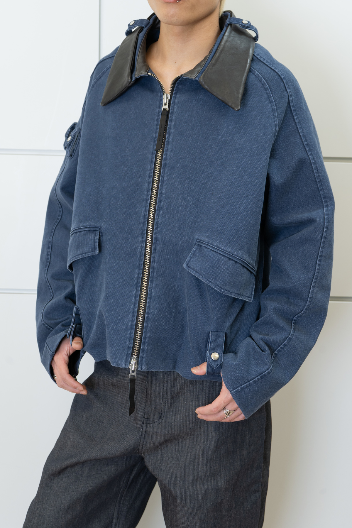 INSAIT Craftsman Canvas Jacket - Blue - Image 3 of 6