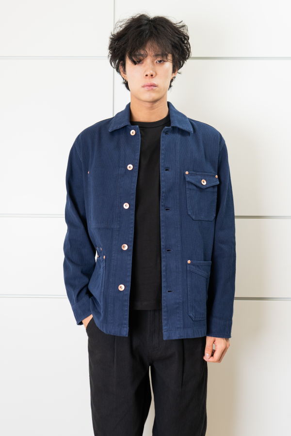 Kuzushi Chore Coat Jacket - Indigo