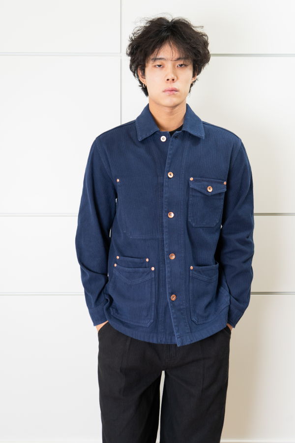 Kuzushi Chore Coat Jacket - Indigo