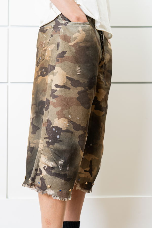 piet Swarovski Capri Camo Trousers - Camo