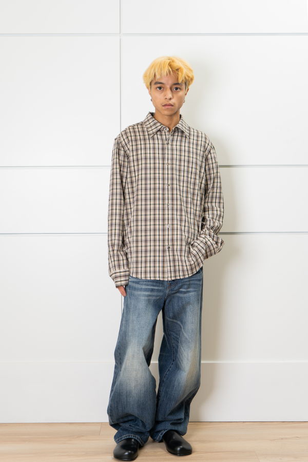 INSAIT Khaki Plaid Shirt - Khaki