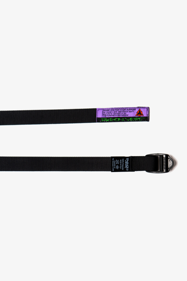 rayon vert Ladderlock Rayon Belt - Golgotha Black