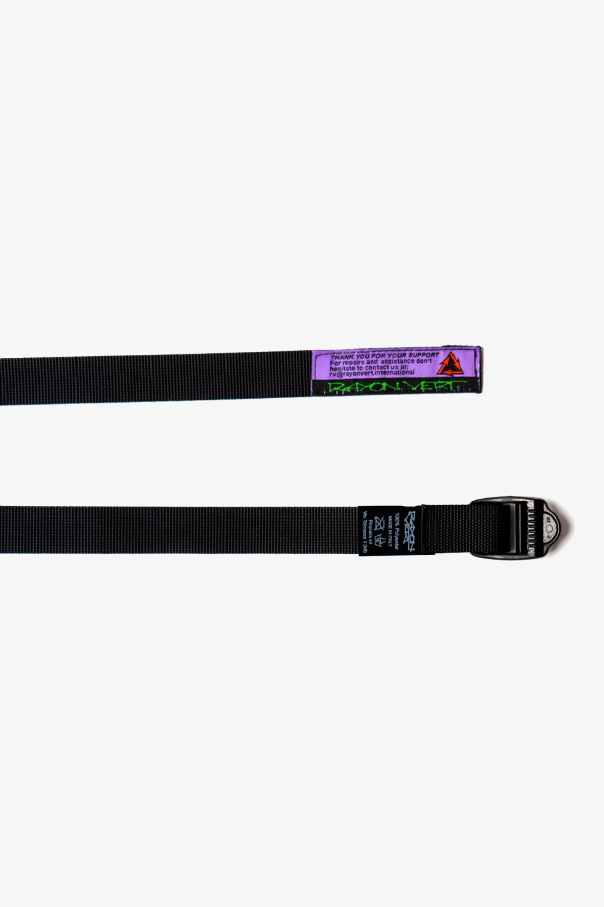 rayon vert Ladderlock Rayon Belt - Golgotha Black - Image 1 of 3