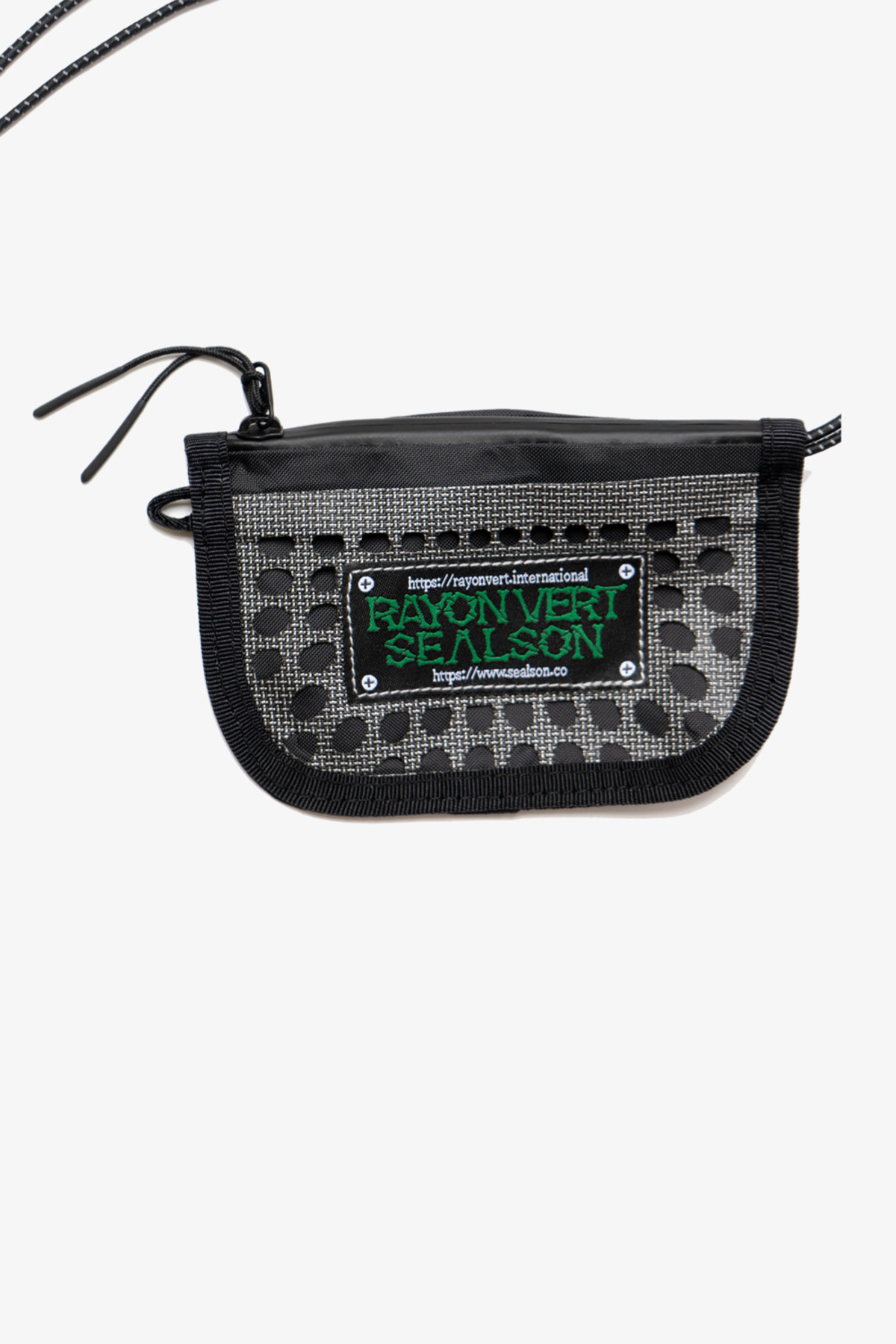 rayon vert Mesh Wallet - Black - Image 2 of 6