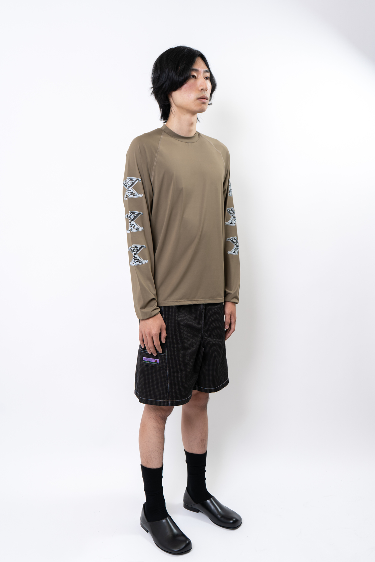 rayon vert Edge Xformance LS Top - Vomit Brown - Image 6 of 8